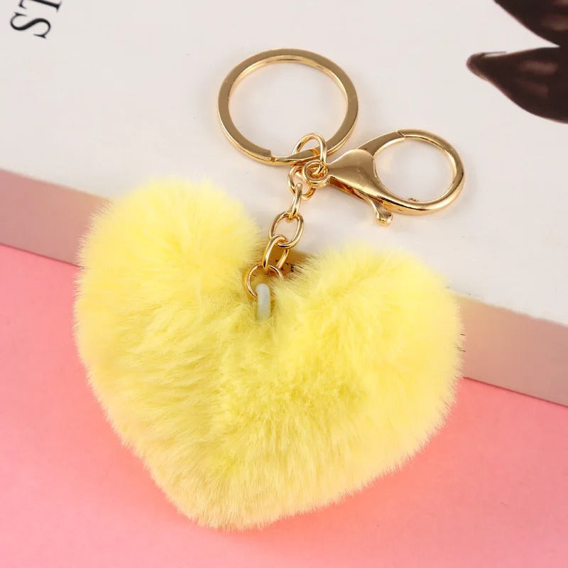 Fuzzy Heart Charm❤️
