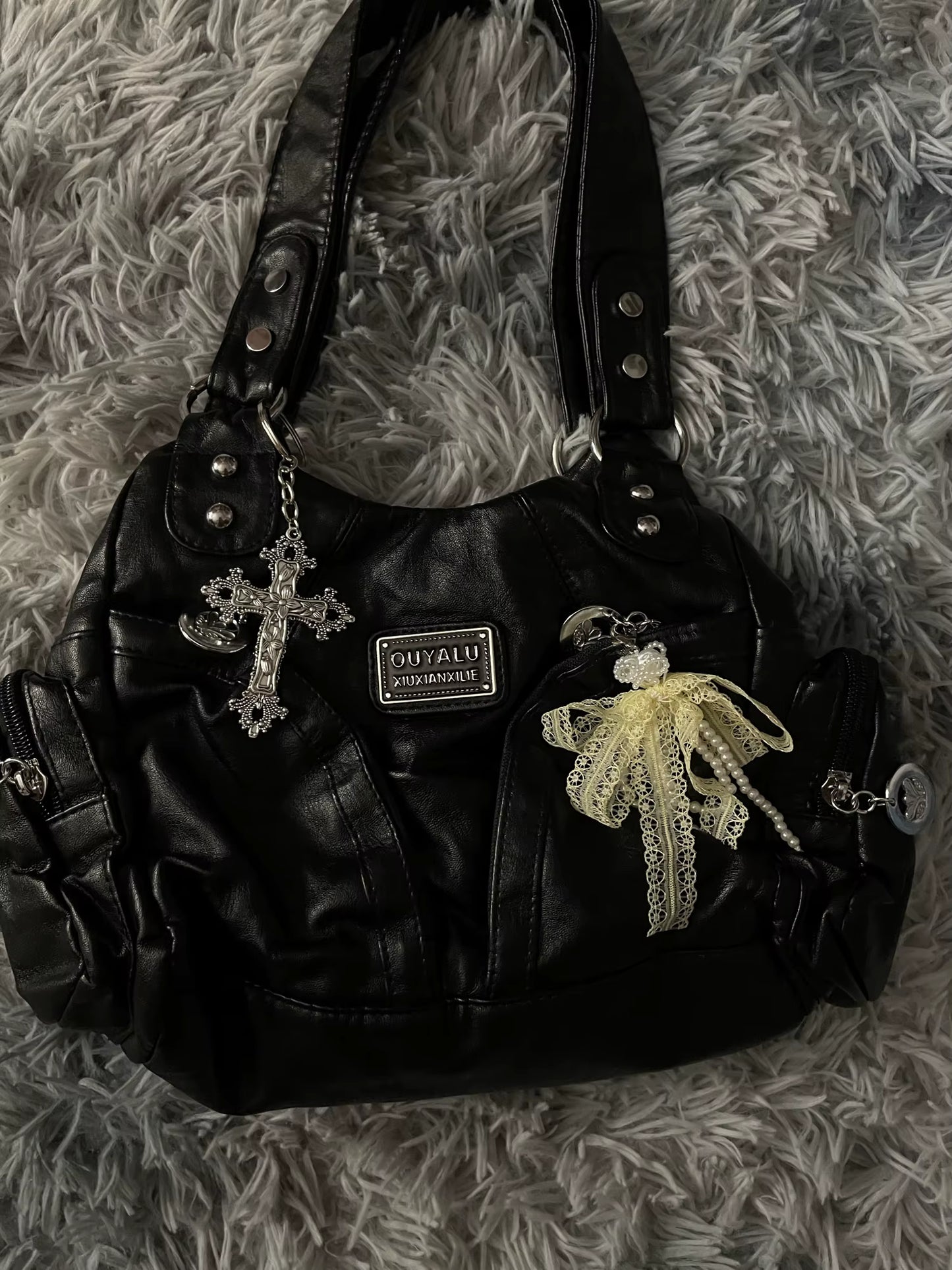 Floral Cross Charm🌺