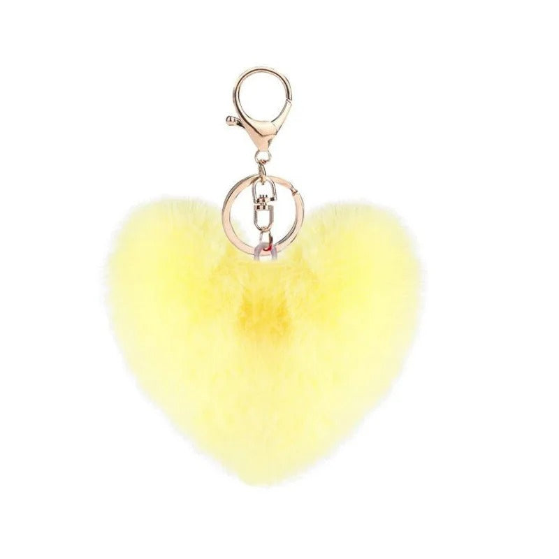 Fuzzy Heart Charm❤️
