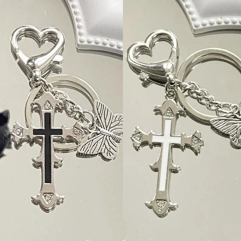 Butterfly Cross Charm 🦋✝️