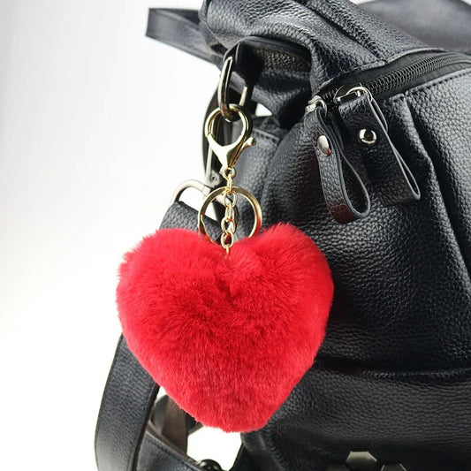 Fuzzy Heart Charm❤️