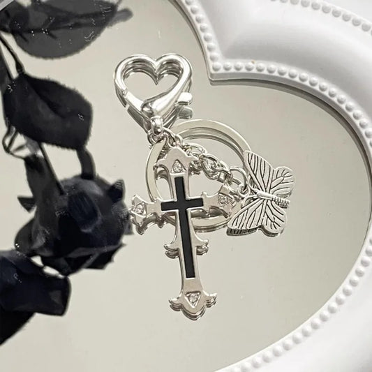 Butterfly Cross Charm 🦋✝️