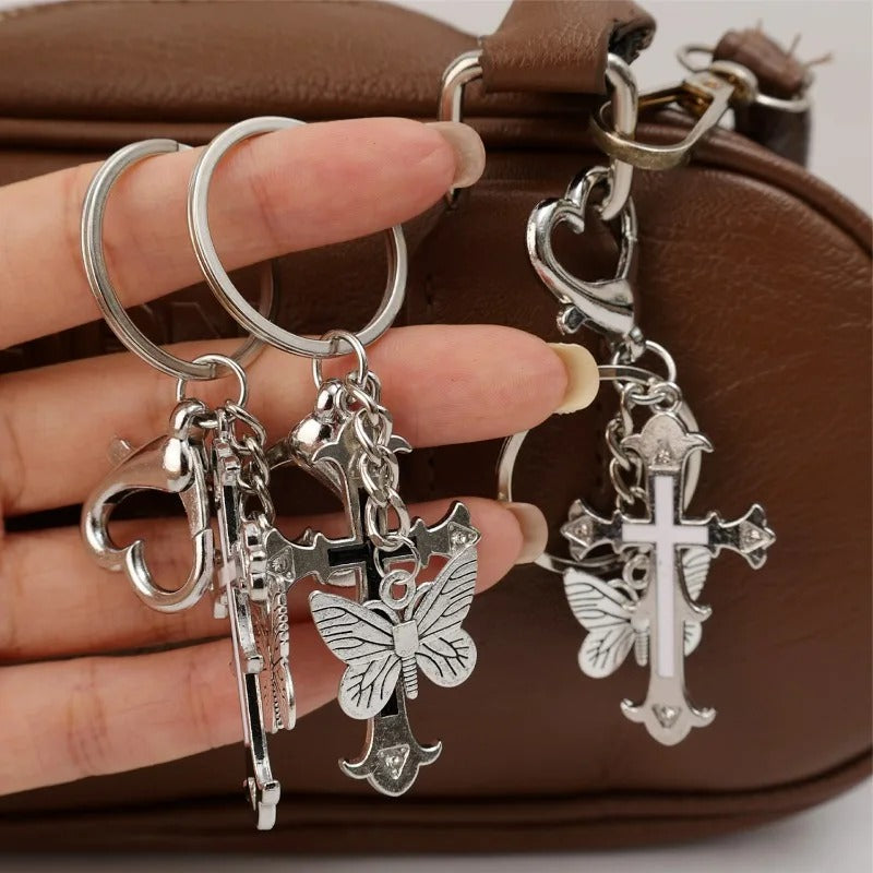 Butterfly Cross Charm 🦋✝️