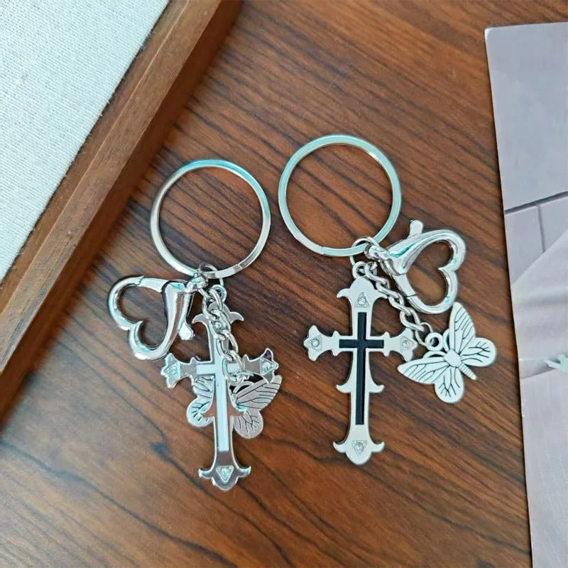 Butterfly Cross Charm 🦋✝️