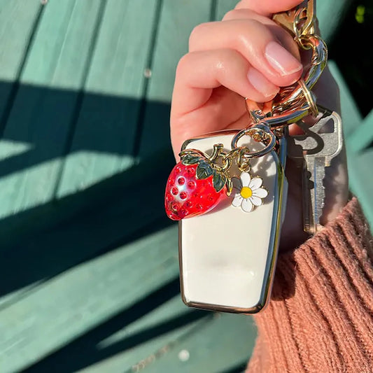 Strawberry Flower Charm🍓