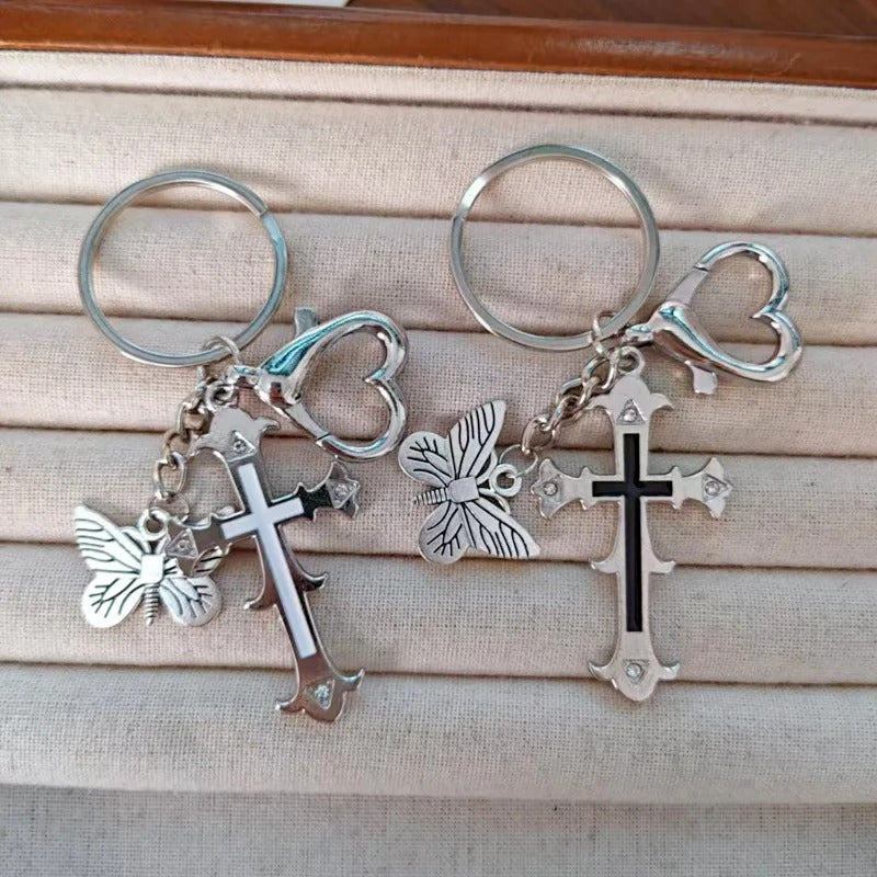 Butterfly Cross Charm 🦋✝️