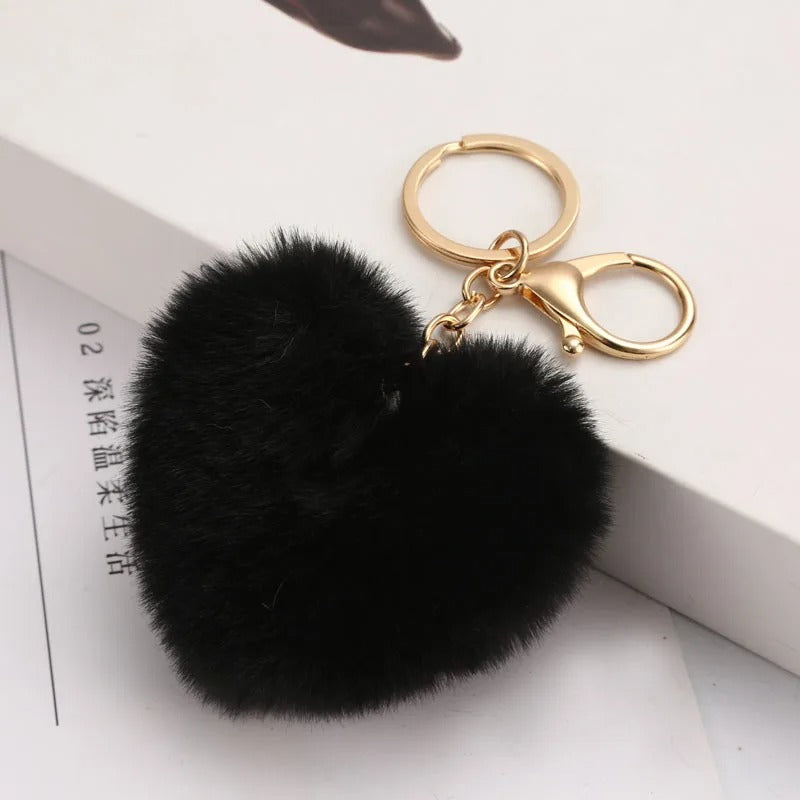 Fuzzy Heart Charm❤️