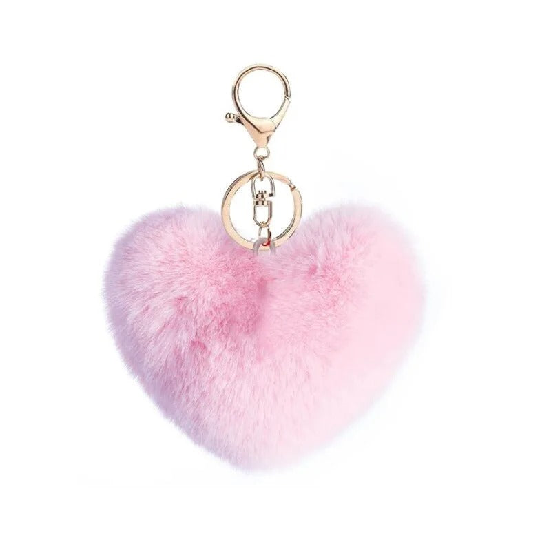 Fuzzy Heart Charm❤️