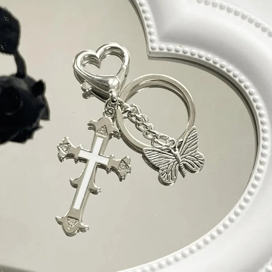 Butterfly Cross Charm 🦋✝️